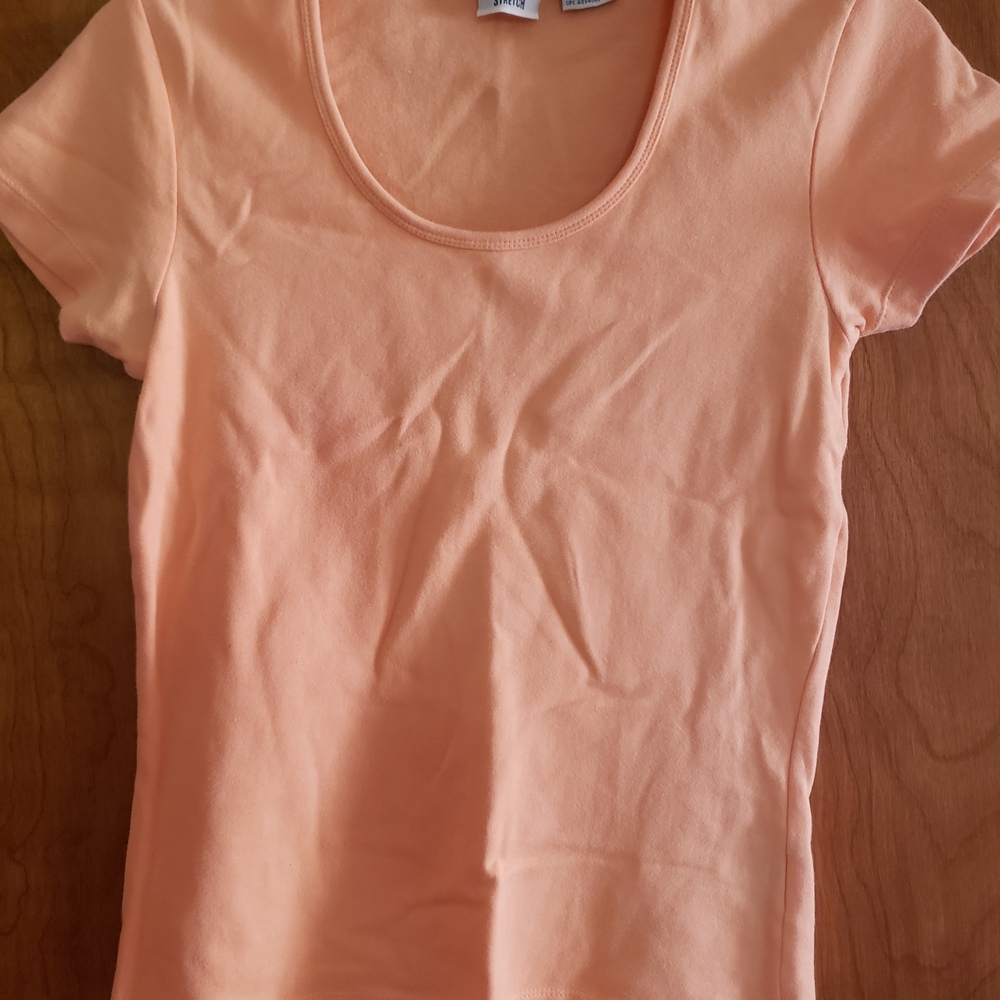 Peach Short Sleeve Top